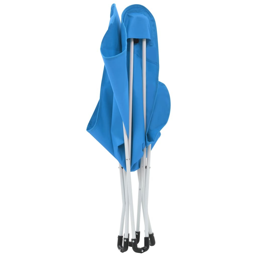 Butterfly Camping Chairs 2 pcs Foldable Blue